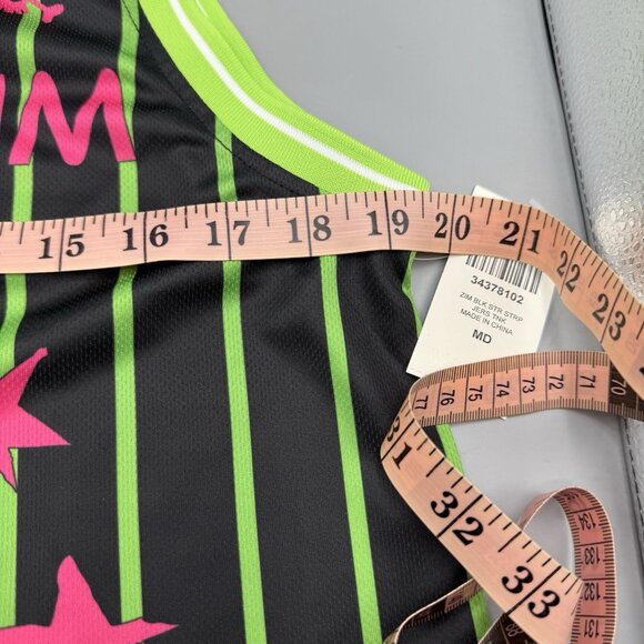Invader Zim GIR Screaming Striped Juniors Jersey Tank Top MEDIUM New - Picture 6 of 11